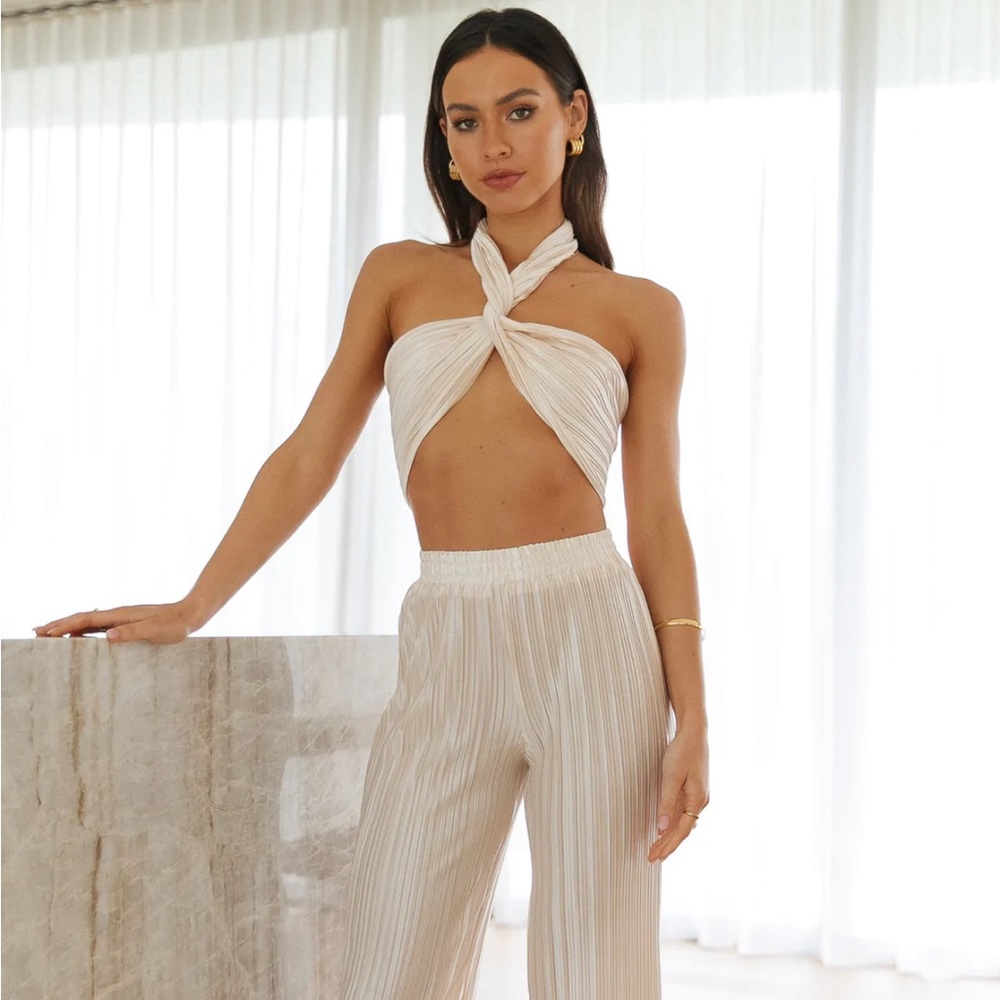 Hello Molly - Set Heart Cream - pants/top